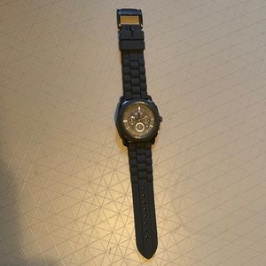 Stainless Steel Black Fossil Watch